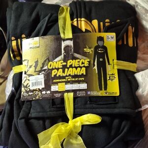 Big Kid/small Adult Superhero One-Piece Pajama with Cape